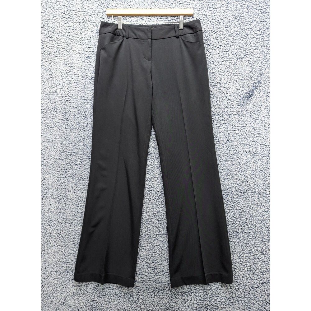 Y2K Express Editor Dress Pants Size 8 Bootcut Work Office Career Charcoal Gray
